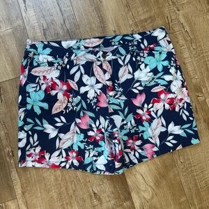 Women's Multicolor Tropical Print Shorts